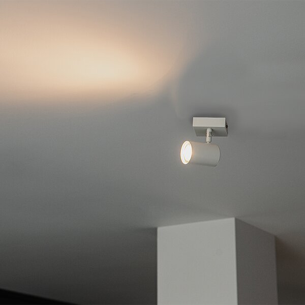 Faretto Smart Bianco Regolabile Quadrato Incl. Wifi GU10 50mm - Jeana