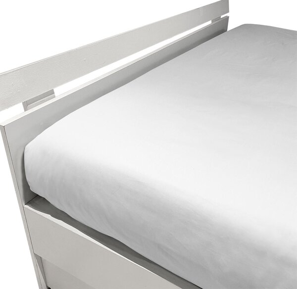Lenzuolo Inferiore In Raso Di Cotone Precious Sateen 76x152 Mirabello Brera Tinta Unita Bianco Caleffi