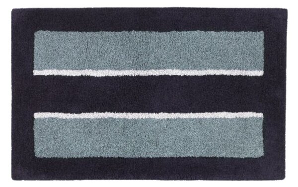 Tappeto D'arredo In Cotone Londra 50x80 Carrara Moderno Blue Caleffi