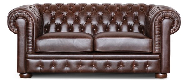 Divano Chesterfield in Pelle Primo Fiore Premium – Iconico, Finiture di Pregio