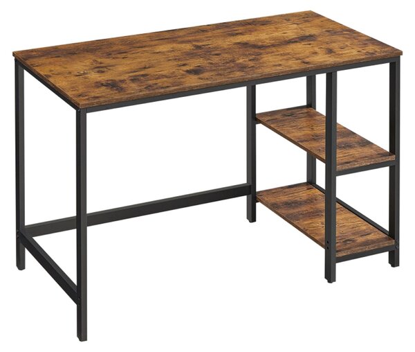 Vasagle, stile vintage, nero/marrone, 120x60x75 cm