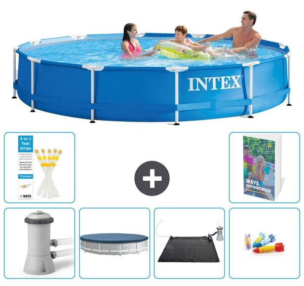 Piscina autoportante rettangolare - 366x76 cm - 5 pezzi - Modello S211
