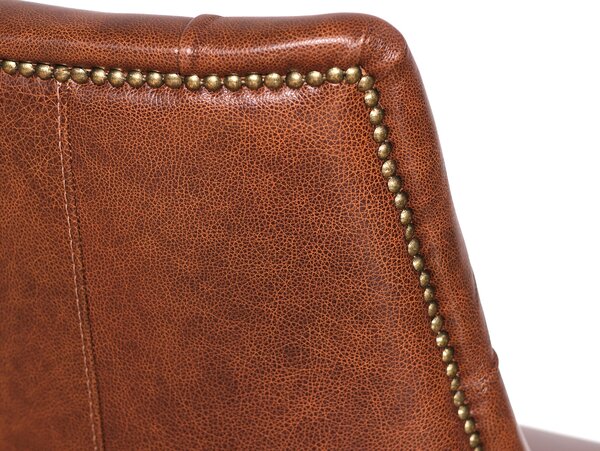 Sedia Chesterfield Casadei Pelle Primo Fiore - Gambe Legno di Faggio Massello