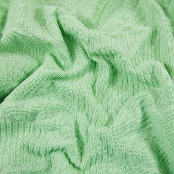 Telo Mare In Acrilico Dralon Fushifaro 95X180 Carrara Moderno Verde Caleffi