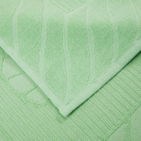 Telo Mare In Acrilico Dralon Fushifaro 95X180 Carrara Moderno Verde Caleffi