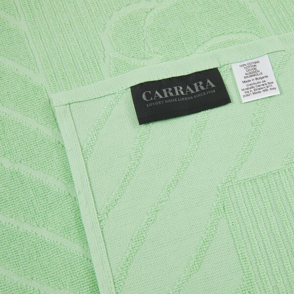 Telo Mare In Acrilico Dralon Fushifaro 95X180 Carrara Moderno Verde Caleffi