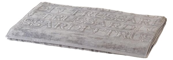 Telo Bagno In Acrilico Dralon Overlogo 95X150 Trussardi Moderno Grigio Caleffi