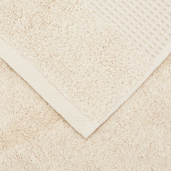 Telo Bagno In Acrilico Dralon Fiocco 100x150 Bellora Continuat. Tinta Unita Sabbia Caleffi