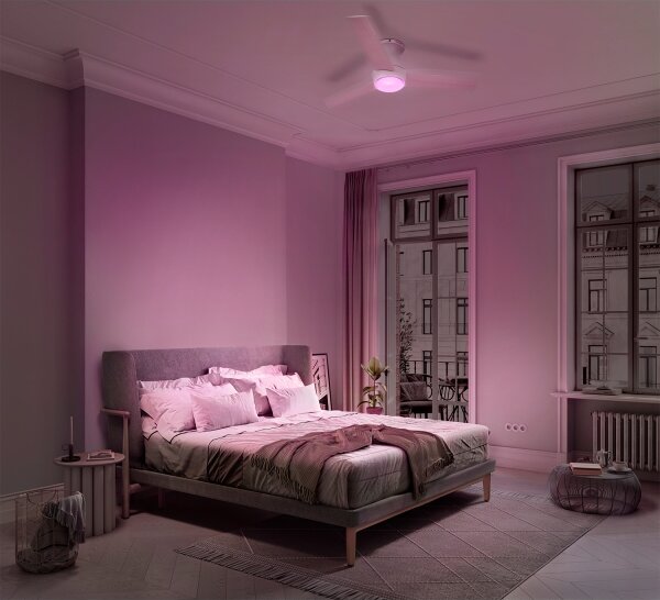 Osram - Ventilatore da soffitto LED RGB dimmerabile NORDES LED/18W/230V 3000-6500K + telecomando