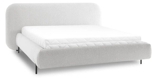 Letto matrimoniale imbottito beige con contenitore e rete inclusi 180x200 cm Pointt – ELTAP