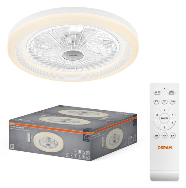 Osram - Lampada LED dimmerabile con ventilatore SOLANO LED/26W/230V 3000/4000/6500K + telecomando