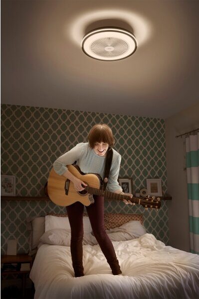 Osram - Lampada LED RGB dimmerabile con ventilatore MURLAN LED/26W/230V 3000-6500K + telecomando