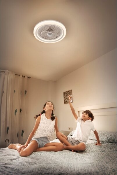 Osram - Lampada LED dimmerabile con ventilatore SOLANO LED/26W/230V 3000/4000/6500K + telecomando