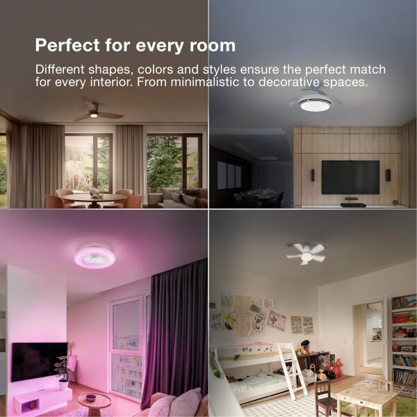 Osram - Lampada LED dimmerabile con ventilatore SOLANO LED/26W/230V 3000/4000/6500K + telecomando