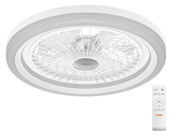 Osram - Lampada LED dimmerabile con ventilatore SOLANO LED/26W/230V 3000/4000/6500K + telecomando