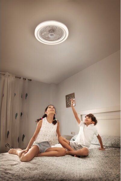 Osram - Lampada LED dimmerabile con ventilatore SOLANO LED/26W/230V 3000/4000/6500K + telecomando
