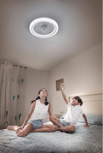 Osram - Lampada LED dimmerabile con ventilatore SOLANO LED/26W/230V 3000/4000/6500K + telecomando
