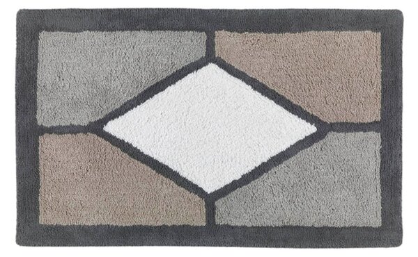Tappeto D'arredo In Cotone Rabat 50x80 Carrara Moderno Grigio Caleffi