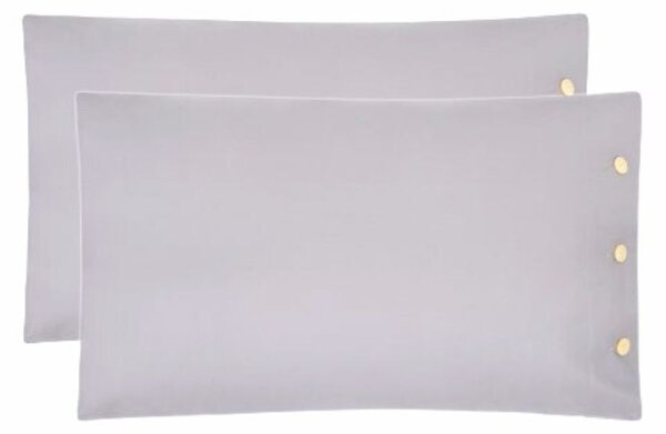 Coppia Federe In Percalle Percolours 50x80 Bellora Continuat. Tinta Unita Nuvola Caleffi