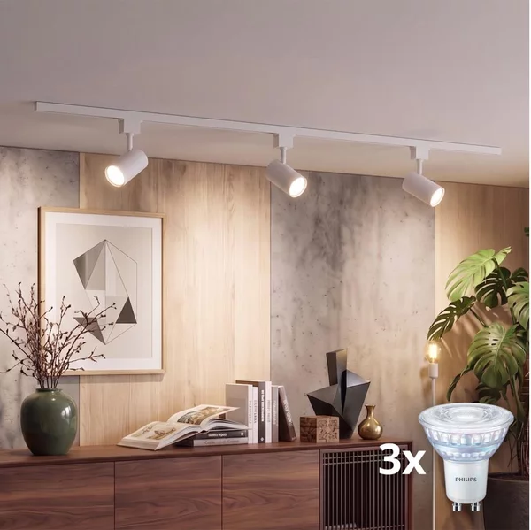 Philips - Faretto LED dimmerabile per binario sistema EASYLINK 3xGU10/7W/230V 1 m bianco