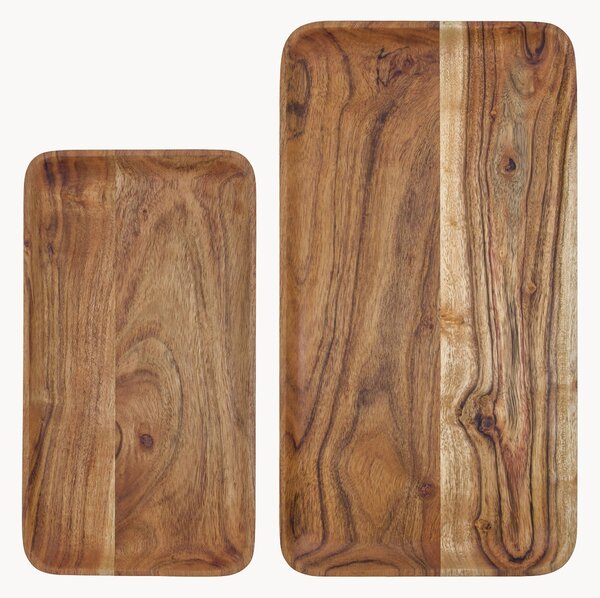 Set di 2 vassoi Wood