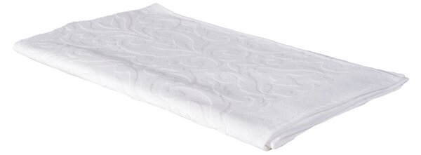 Telo Bagno In Acrilico Dralon Venezia 100x150 Carrara Moderno Bianco Caleffi