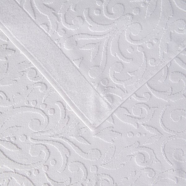 Telo Bagno In Acrilico Dralon Venezia 100x150 Carrara Moderno Bianco Caleffi