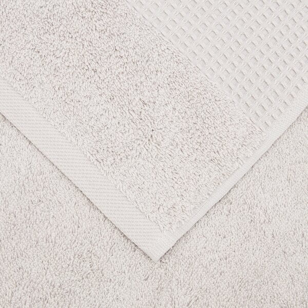 Telo Bagno In Acrilico Dralon Fiocco 100x150 Bellora Continuat. Tinta Unita Grigio Caleffi
