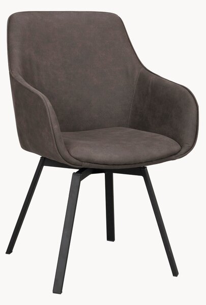 Set di 2 sedie girevoli imbottite Alison