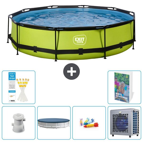 Piscina gonfiabile rettangolare - 360x76 cm - Set da 5 pezzi - Modello S338