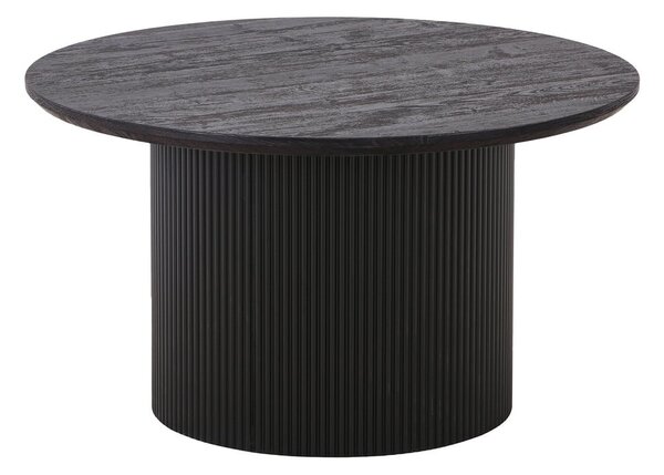 Tavolino rotondo marrone scuro effetto pioppo ø 80 cm Boavista - House Nordic