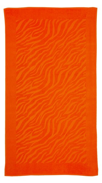 Telo Mare In Acrilico Dralon Ifaty 95X180 Carrara Moderno Orange Caleffi