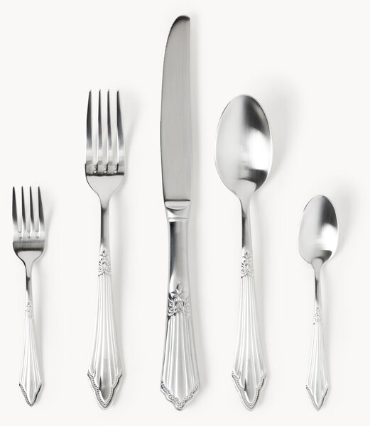 Set di posate spazzolate opache Val, varie misure
