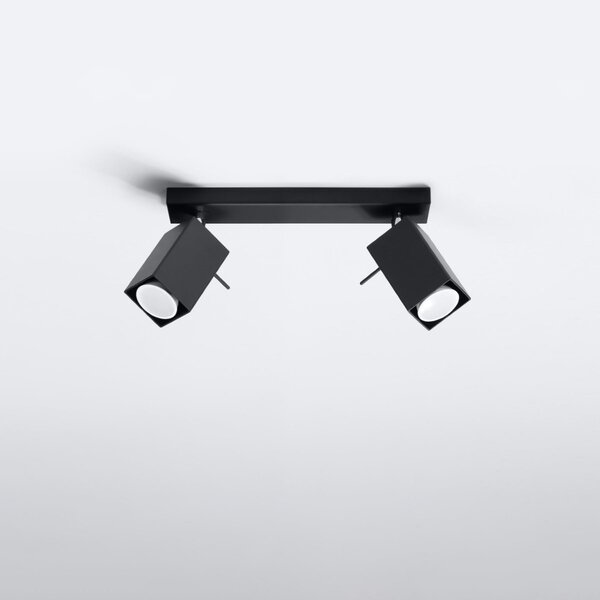 Plafoniera da Soffitto 2xGU10 MERIDA 2 Orientabile in Acciaio