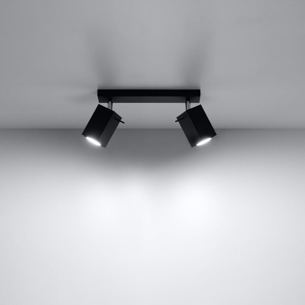 Plafoniera da Soffitto 2xGU10 MERIDA 2 Orientabile in Acciaio
