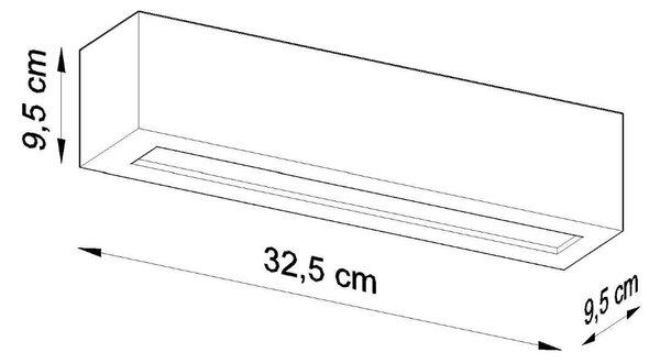 Applique da Parete VEGA E27 in Ceramica e Vetro da interno