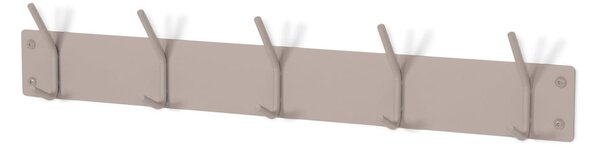 Attaccapanni da parete grigio tortora in metallo 70 cm Fusion – Spinder Design