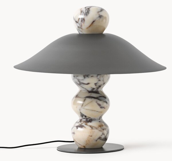 Lampada da tavolo in marmo Calacatta Viola Elaia, varie misure
