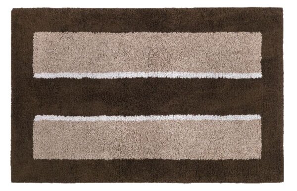 Tappeto D'arredo In Cotone Londra 50x80 Carrara Moderno Brown Caleffi