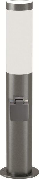 Brilagi - Lampada da esterno con presa ELIA 1xE27/20W/230V IP44 50 cm, finitura cromata