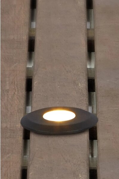 Markslöjd 107285 - Lampada da incasso per esterni a LED GARDEN24 LED/3W/24V IP44 nera