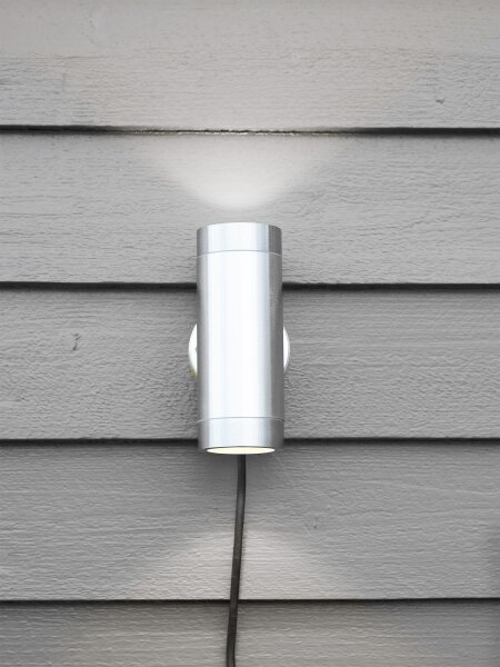 Markslöjd 108170 - Applique LED da esterno GARDEN24 2xLED/3W/24V IP44 cromo satinato
