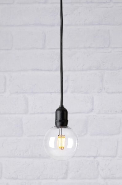 Markslöjd 107989- lampada a sospensione LED da esterno GARDEN24 LED/2,86W/24V IP44 nero/trasparente