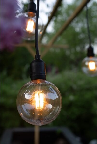 Markslöjd 107989- lampada a sospensione LED da esterno GARDEN24 LED/2,86W/24V IP44 nero/trasparente