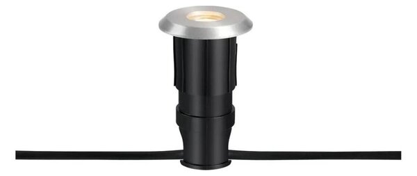 Markslöjd 107716 - Lampada da incasso LED per esterni GARDEN24 0,8 W/24 V IP44 nero/cromo satinato