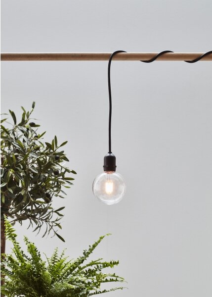 Markslöjd 107989- lampada a sospensione LED da esterno GARDEN24 LED/2,86W/24V IP44 nero/trasparente