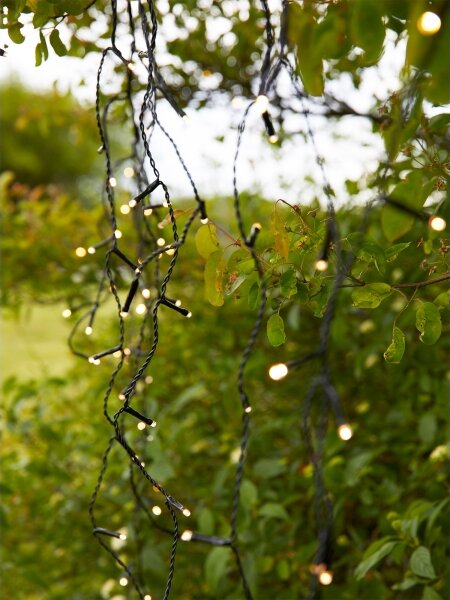 Markslöjd 108179-LED Tenda luminosa natalizia per esterni GARDEN24 160xLED/24V 3,1m bianco caldo