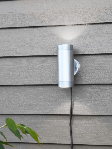 Markslöjd 108170 - Applique LED da esterno GARDEN24 2xLED/3W/24V IP44 cromo satinato