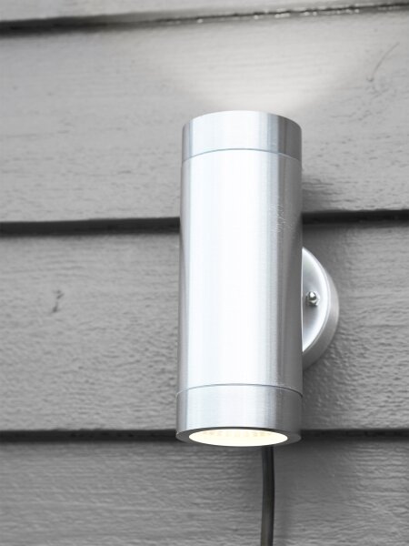 Markslöjd 108170 - Applique LED da esterno GARDEN24 2xLED/3W/24V IP44 cromo satinato