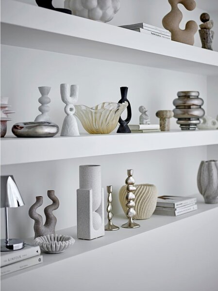 Vaso in vetro fatto a mano di colore argento (altezza 24 cm) Zorya - Bloomingville